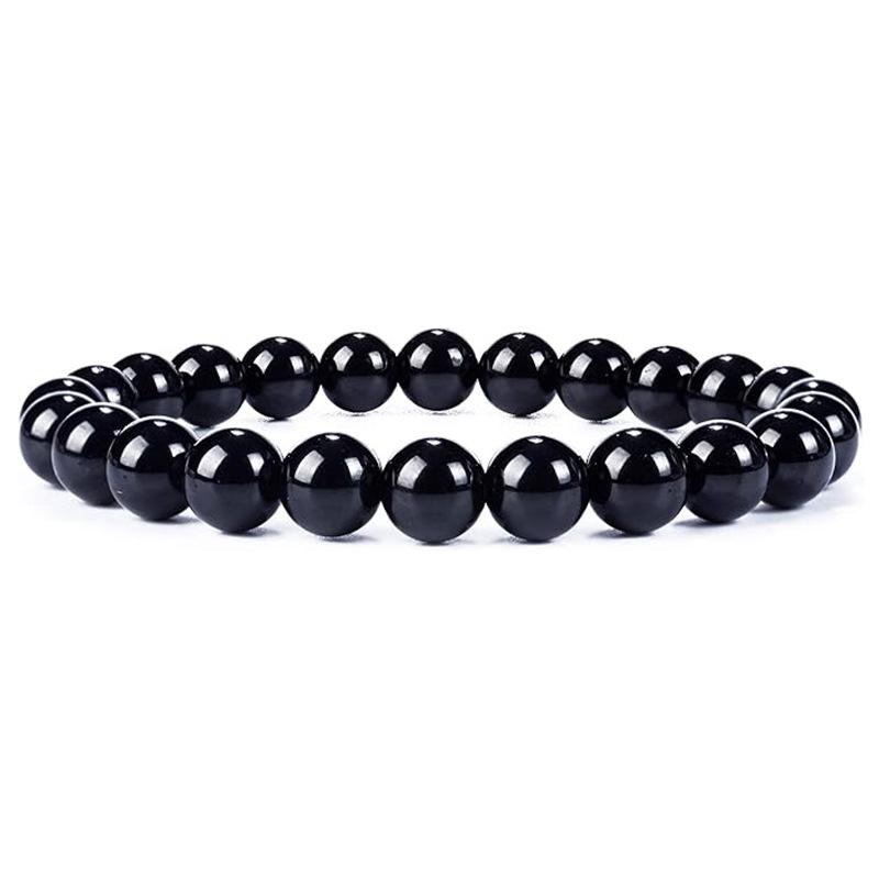 8mm Tiger Eyes Beaded Bracelets Natural Stone Bracelet Agates Cat Eye Chalcedony Stretch Bangle Healing  Gifts Women Men