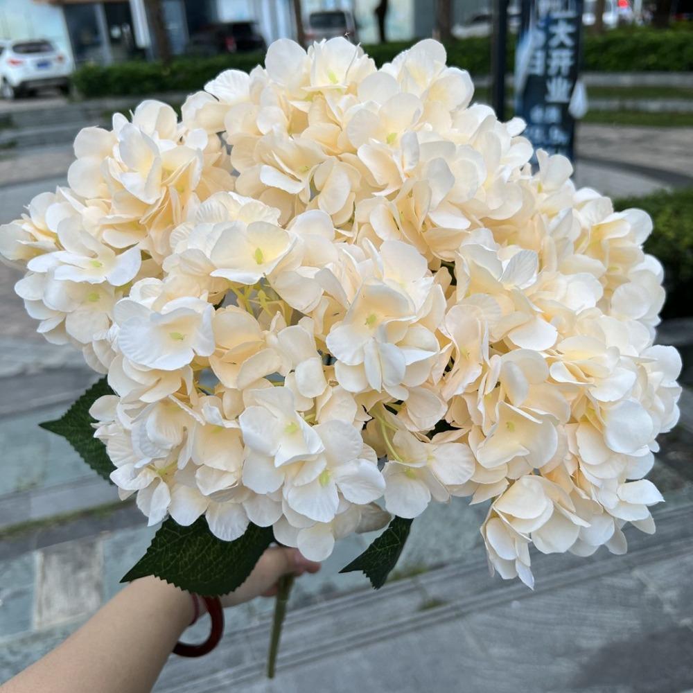 

Шелковые искусственные цветы гортензии большого размера, имитация свадебной флористики для домашней вечеринки, свадьбы