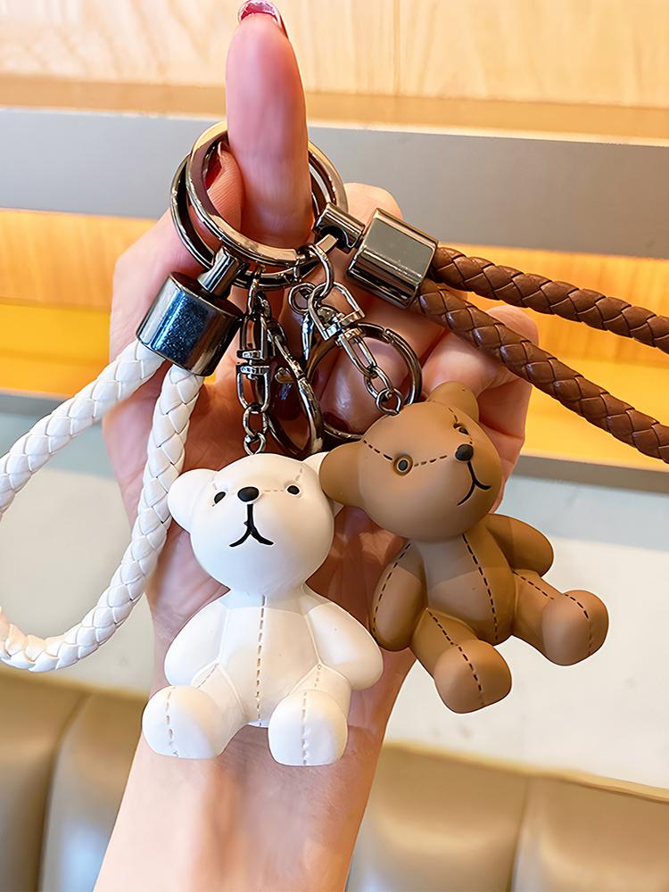 Cute Cartoon Little Bear Doll Creative Exquisite Cute Girl Couple Backpack Pendant Accessory Bag Charm