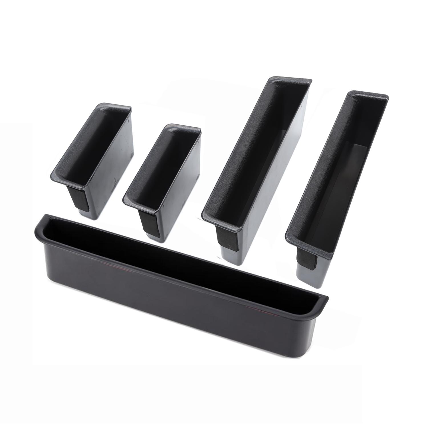 

5PCS Car Door Armrest Storage Box GrabTray Passenger Grab Tray Organizer for Jeep Wrangler JK 2007-2010 Interior Accessories ABS