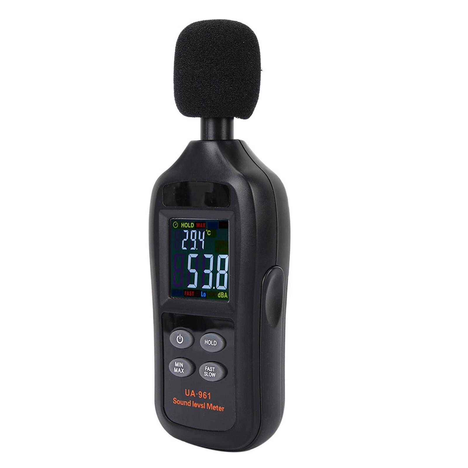 

UA961 Black Portable Handheld Digital Sound Level Meter Noise Tester