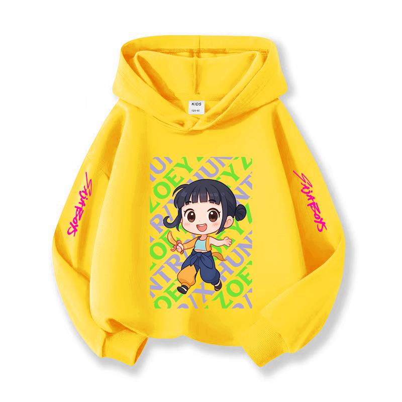 Kpop Halloween Popular Children's Hooded Sweatshirt Christmas Casual Wear Korean Style Children's Comfortable Top Girl Boy Holiday Gift