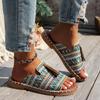 New Women's Fashion Slippers Round Toe Flat Sole Color Spelling Tassel Shoes Outdoor Beach Leisure Plus-size Zapatillas De Mujer