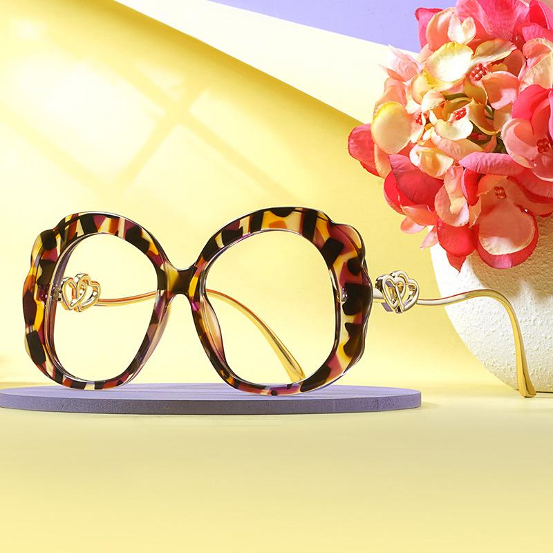Butterfly Colorful Flat Mirror Anti-blue Light Love Ins Fashion Trend Glasses Frame Internet Celebrity Personalized Glasses Frame