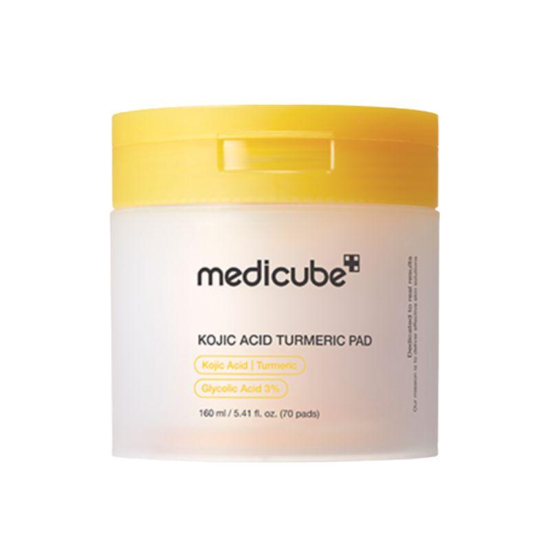 Medicube Kojic Acid Turmeric Toner Pad Brightening Exfoliating Facial Pad 160ml 70 Pads 1