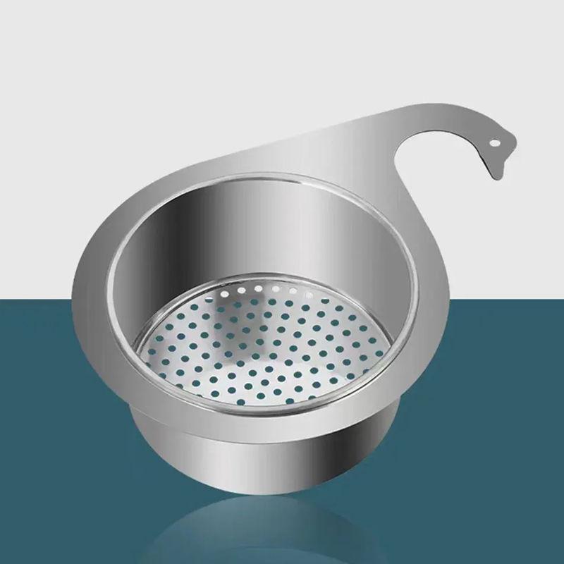 1 Stück Spüle aus Edelstahl Abnehmbarer Siebkorb Küchenabtropfkorb Filter Haushalt Gemüse Nass Trocken Hängendes Abtropfgestell