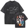 Singer Die Ayliva Tour  Fans Merch T Shirts Unisex Music Album Hip Hop Short Sleeve Tshirt Cotton Trendy Streetwear Tshirt