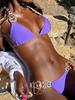 2025 Shiny Rhinestone Diamond Bikini Women Swimsuit Female Swimwear Two Pieces Bikini Set Halter Metal Chains Bathing Suit Swim