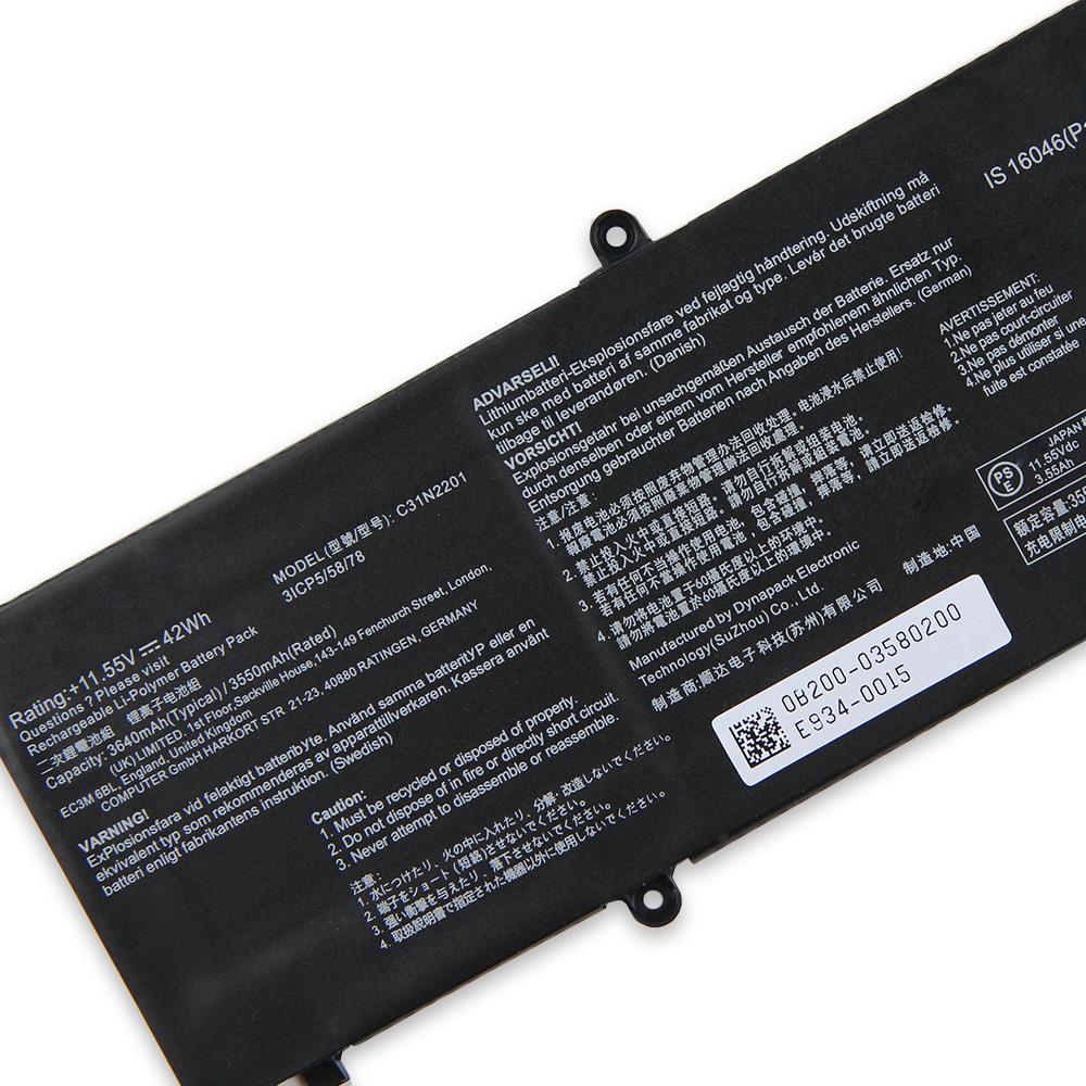Brand New Replacement Battery C31N2201 For ASUS Vivobook 15 E1504FA X1504ZA M1605YA X1605EA X1605PA 3640mAh with Tools
