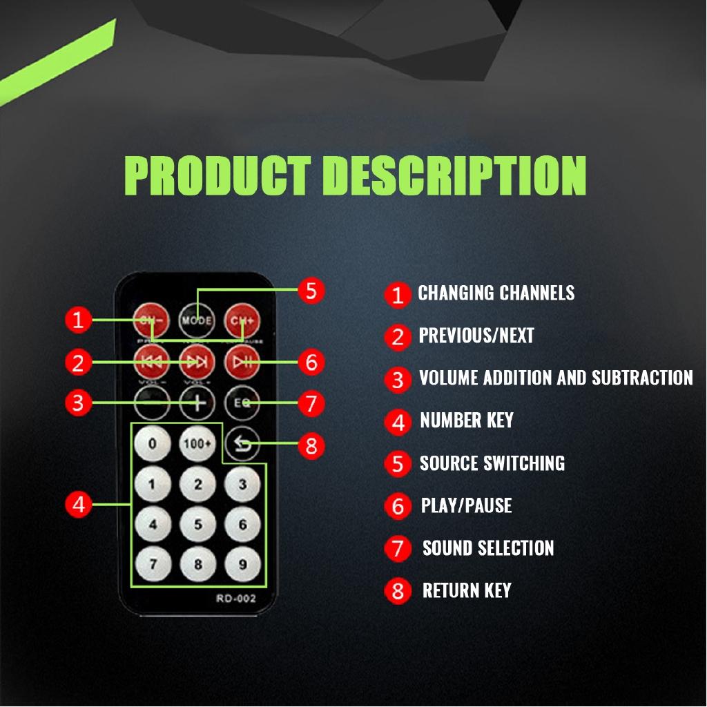 DC 12V AC 220V 90W LCD Display bluetooth FM Radio Car Home Remote Control Home Theater Amplifiers 2CH HIFI Audio Stereo Amplifier
