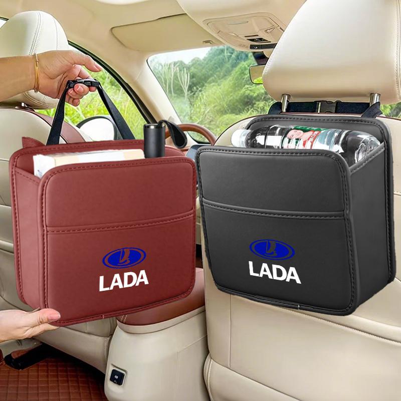 Car Seatback Storage Packet Backrest Storage Box For Lada Priora Sedan Sport Kalina Granta Vesta Niva Largus Vaz Samara 2111 ZZ16