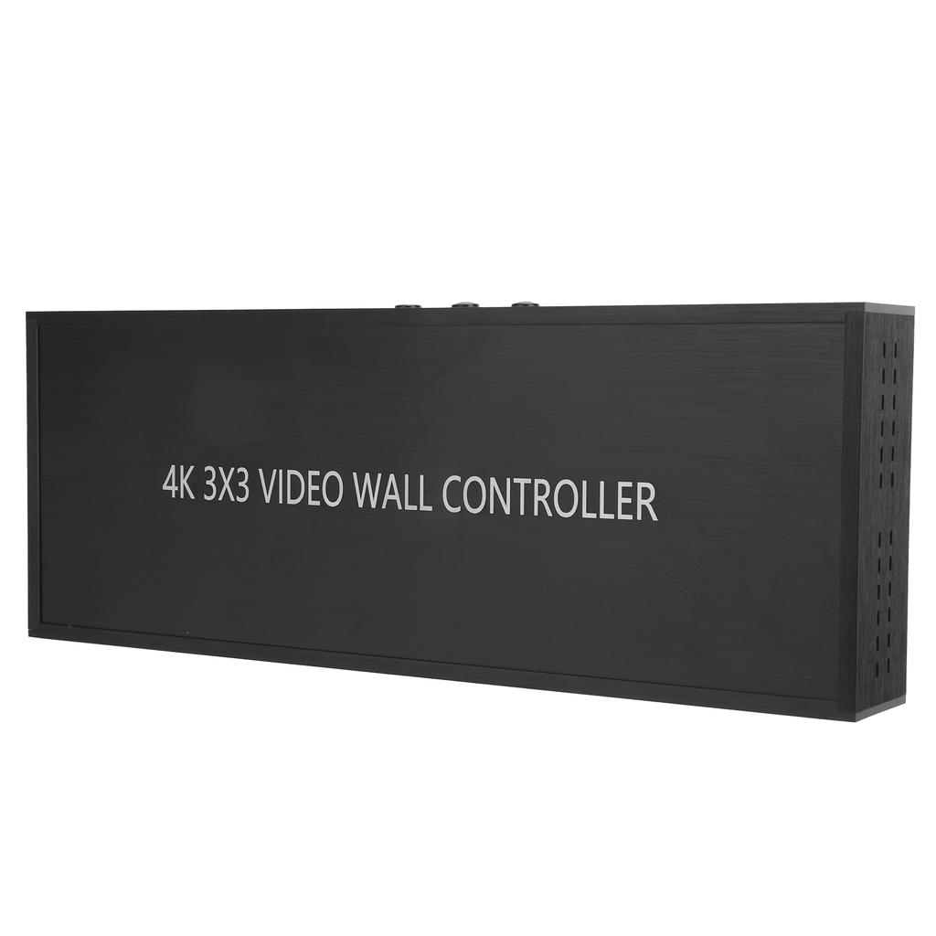 HDMI 3x3 Video Wall Controller Screen Image Processor for 9 TV Splicing Display 110‑240V