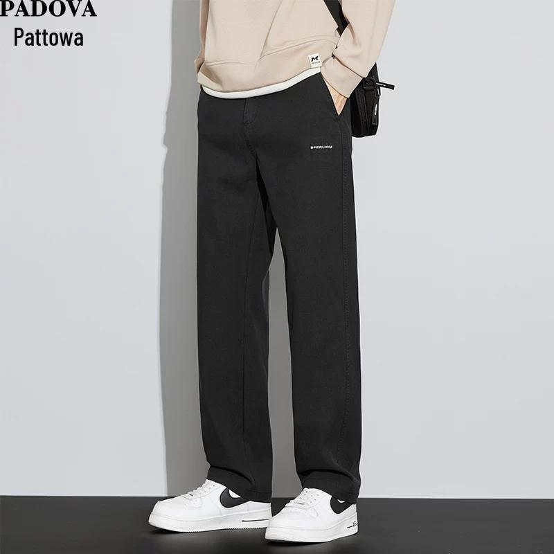 Patova Men s Relaxed Straight Tencel Blend Denim Pants 33