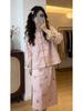 Elegant Embroidered Acetate Half Skirt - New Chinese Style Spring Collection