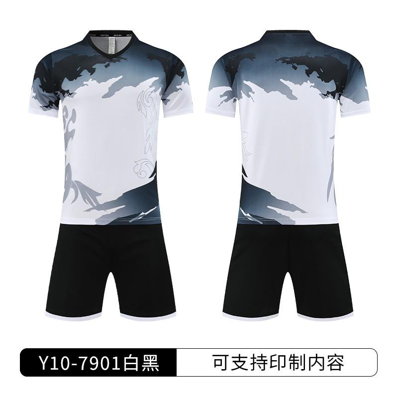 Kids Soccer Jersey Set Quick Dry Short Sleeve Training Kit Boys Girls Football Practice Match Uniform