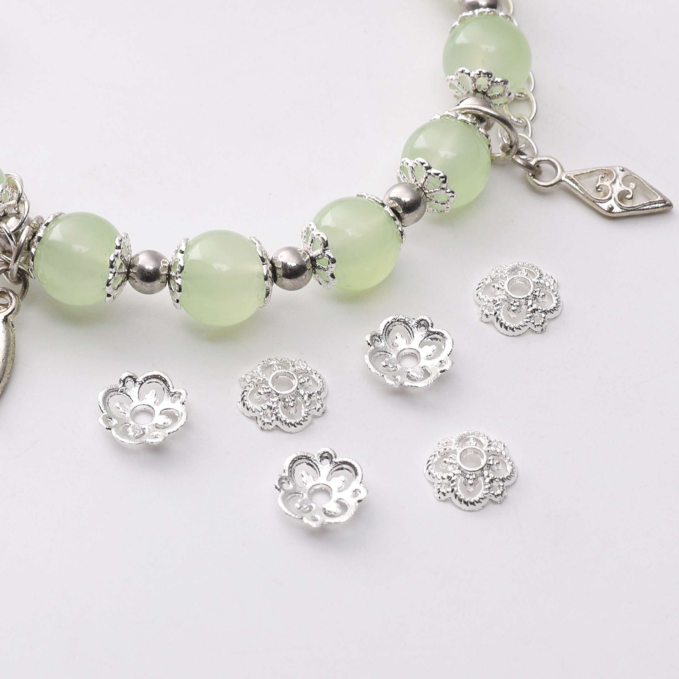 

Сплав Цветок Поднос Разделитель Аксессуары Подвески Подвеска Для Изготовления Ювелирных Изделий DIY Серьги Ожерелье Браслет 13 8mm 50pcs