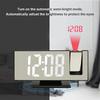 LED Projection Alarm Clock for Bedroom Ceiling Wall Mirror Digital Desktop Clock with 180° Rotatable Projector Snooze Temperature