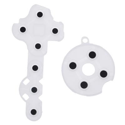 2 Piezas/Set Almohadilla de Contacto de Goma Conductiva Transparente para Mando de Xbox360