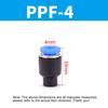 1/10 Pcs Pneumatic Connector Quick Plug Plastic Plug Pipe Plug PP PPF 4mm 6mm 8mm 10mm 12mm 14mm 16MM Air Hose Sealing Connector