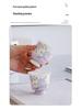 Hand-Painted Hydrangea Tea Cups Gift Set: Women's Kung Fu Tea Pair for Business and Souvenir Gifts