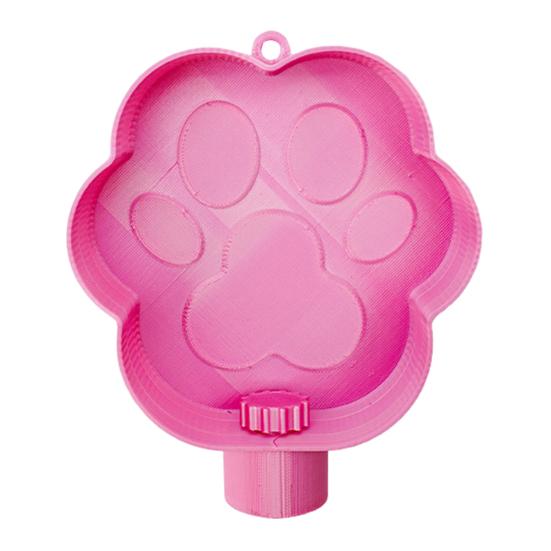 Travel Dog Water Bowl Plastic Pet Paw Design Drinking Bowl