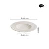 Creative Relief Texture Straw Hat Plate Ceramic Tableware Thick Soup Plate Salad Dish Pasta Plate Artistic Conception Tableware