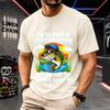 2026 New Pure Cotton Tshirt Fishing So Good Even The Fish Tell My Story Fun Slogan Print Crew Neck Short Sleeve Casual Top