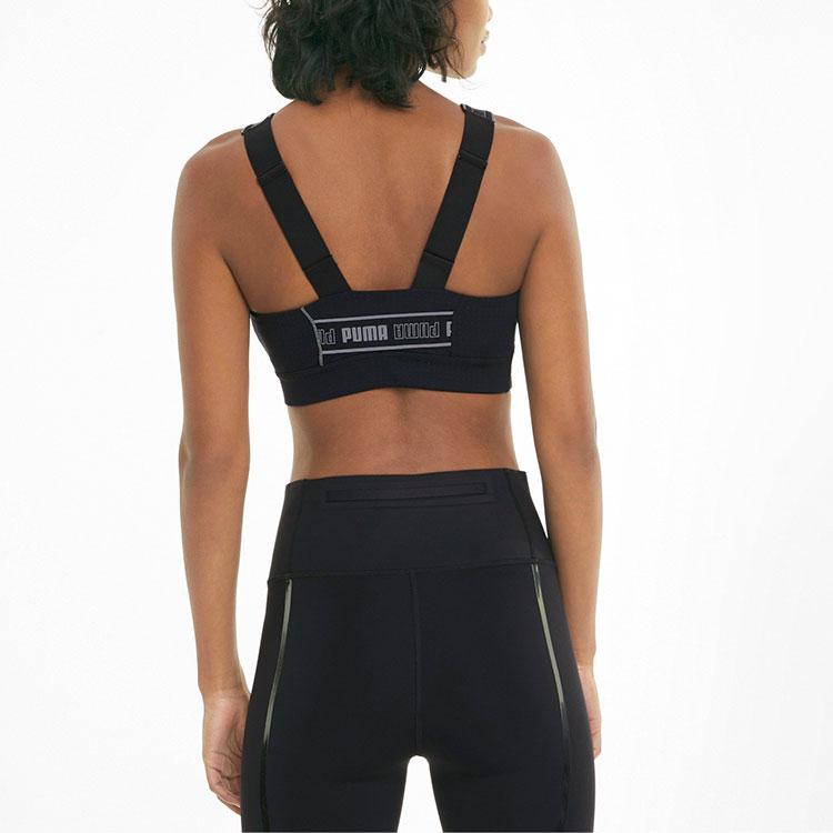Puma High Impact Fast Comfortable Fitting Sports Bra Women Underwear Black 520296-01