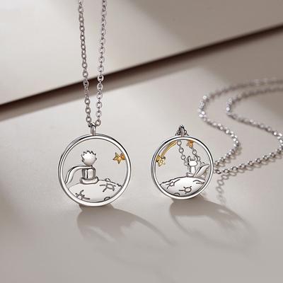 Pendant Necklace Light Luxury Delicate Scratch-resistant Valentine's Day Gift Little Prince Choker Necklace