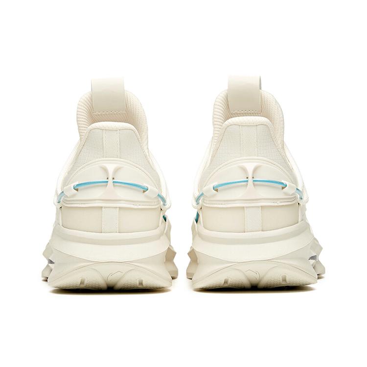 New Anta Running Collection Anti Slip Wear Resistant Low Top Running Shoes Men's Ivory White 912045513-1