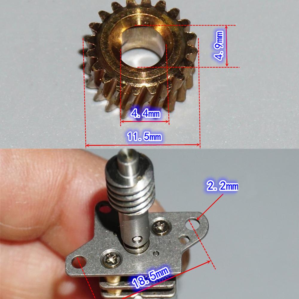 3V-6V All-Metal Gear Folding Landing Gear Worm Gear Motor 1:300 Deceleration Ratio N20 Precision Micro Gear Motor