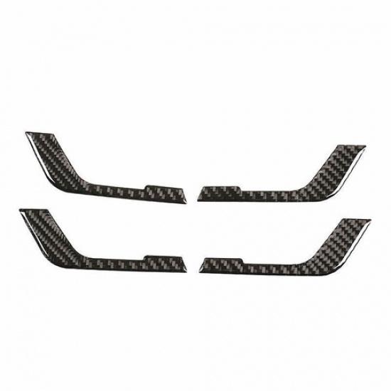 Carbon Fiber Inner Door Handle Panel Decor Trim For Toyota Highlander 2009-2013