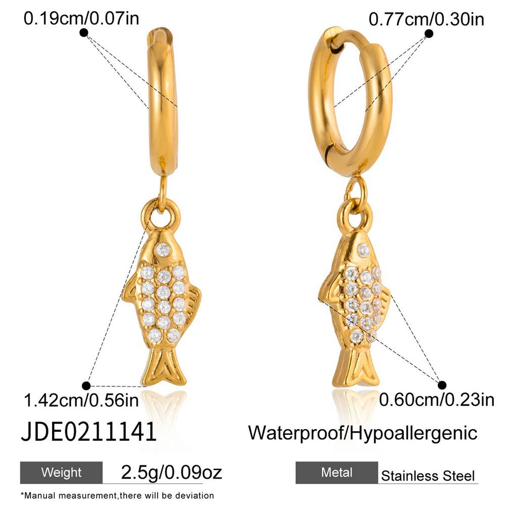 Quiet Chic Animal Resort Style 18K Gold Stainless Steel Zircon Ocean-Style Women's Bracelet Light Luxury High-End Cross-Border
