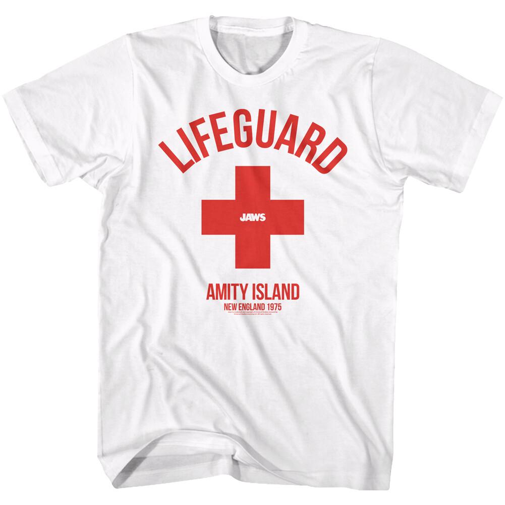 Jaws 70 Thriller Movie LIFEGUARD Amity Island New England 1975 Men T Shirt M