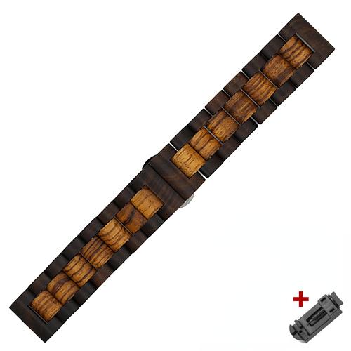 20mm 22mm Band for Samsung galaxy watch 7 6 5 4 40mm 44mm S2 for Huawei Watch GT5 Pro GT4 46mm amazfit BIP Wooden Watch Bracelet