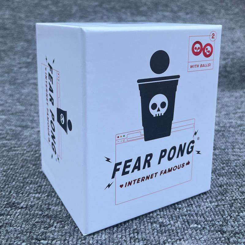 

Английская версия Fear Pong Fear Table Tennis Adult Party Card Party Drinking Board Game Card Game белый