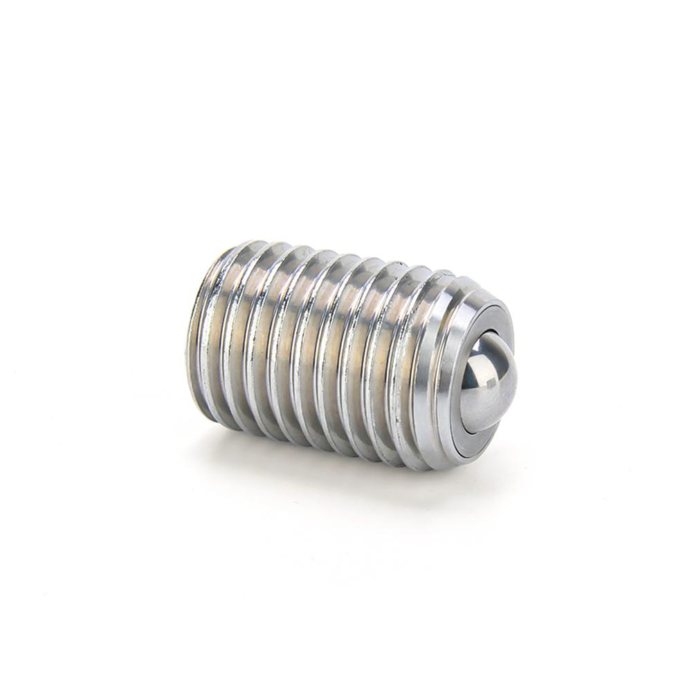 2pcs Conveyor Ball Roller Stainless Steel Ball Transfer Unit Bolt Locating Pin Ball Rollers With Set Screw