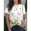 Summer Round Neck 3D Various Animal Print Top Fashionable Casual Short Sleeved Women's T-shirts