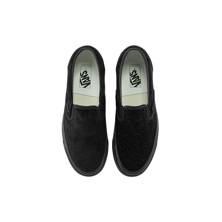 Vans OG Classic Slip-On LX Velvet Emboidery - Leopard Black Unisex Sneakers VN0A45JK9RF