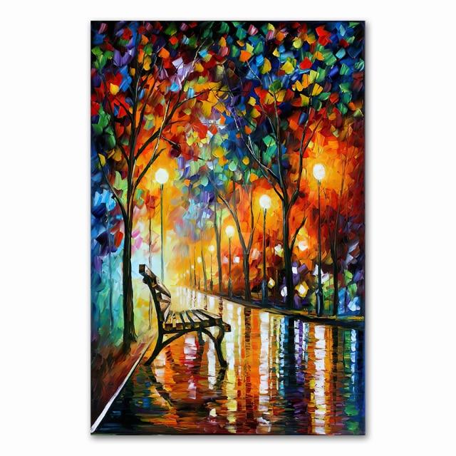 Coloring Hand - Painted Oil Painting Landscape For The Living Room Wall Art Home Decoration Abstract Without Frame