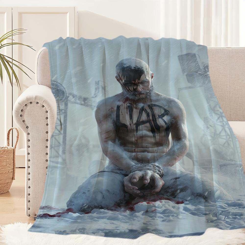 F-Frostpunk 2 Game Blanket Blanket for Couch Sofa Travel Home Picni Flannel Blanket birthday gift Warm Comfortable 30x40in