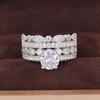 CAOSHI Bright Zirconia Wedding Bands Female Fashion Gorgeous Finger Ring Luxury Lady Silver Color Accessories for Engagement