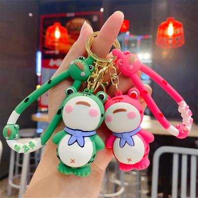 Creative Exquisite Cute Little Frog Keychain Couple Trinkets Cartoon Schoolbag Pendant Doll Keychain Gift