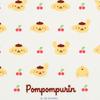 SANRIO Face-Shaped Eyeglass Case Pom Pom Purin 588237 (15cm X 7cm X 3.5cm)