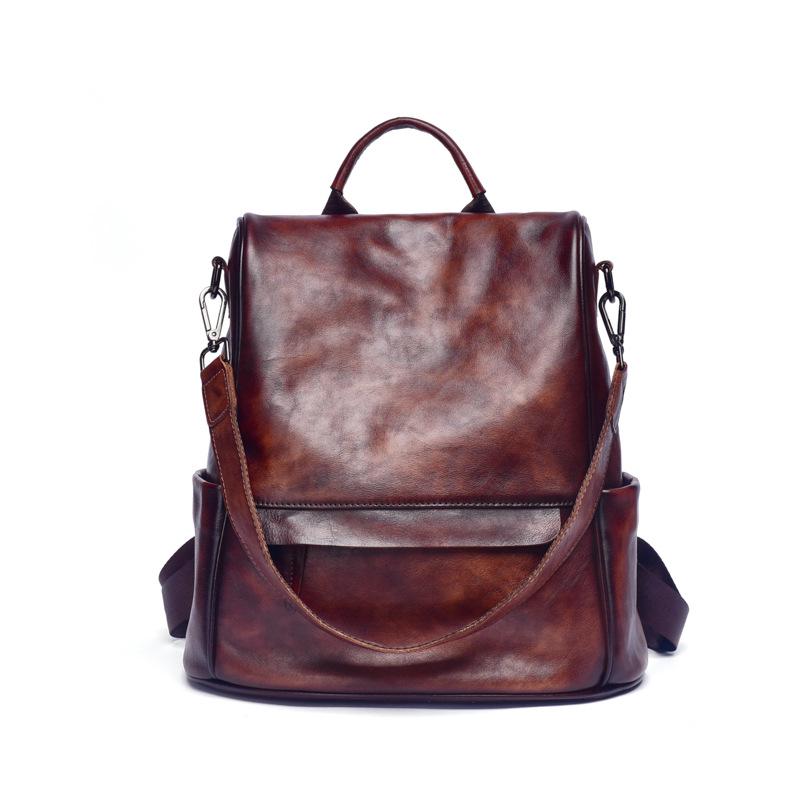 

2025 Retro Anti-theft Backpack: Stylish, Large Capacity Casual Bag for Men & Women