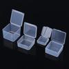 Square Round Plastic Transparent Storage Box Small Items Sundries Organizer Case Jewelry Beads Container Box Tools Accessories