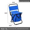 Portable Folding Ice Chest Chair with High Backrest for Comfortable Outdoor Camping, Fishing, and Barbecue
