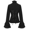 2023 Women's European & American Steampunk Victorian Pleated Shirt