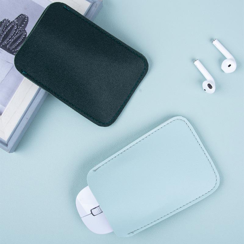 1PC Wireless Mouse Storage Bag Suitable For Magic Mouse2 Protective PU Leather Sleeve Bag Anti-scratch Case