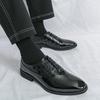 Men Derbys Oxford Green Personality Nightclub Black Leather Formal Business Shoes Men's Tuxedo Wedding Dance Shoes Plus Size